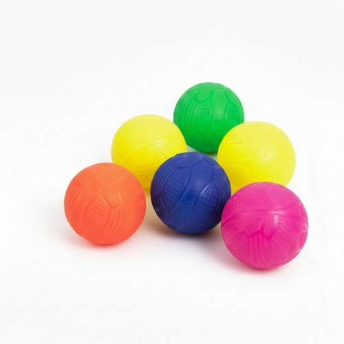 Pelota de Relieve PVC 100 mm – Set de 6 Unidades (Colores Variados)