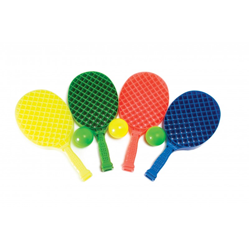 Set of 24 Beach Paddle Racket Games (2 Rackets + Ball)
