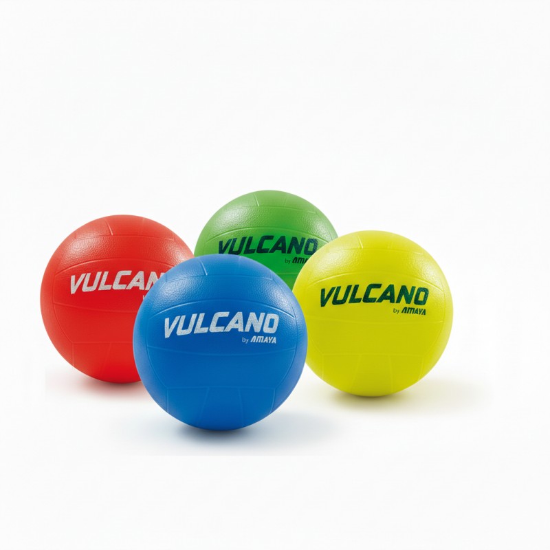 Set 12 Balones Fútbol TPE Vulcano Nº5 Ø220 mm Flúor