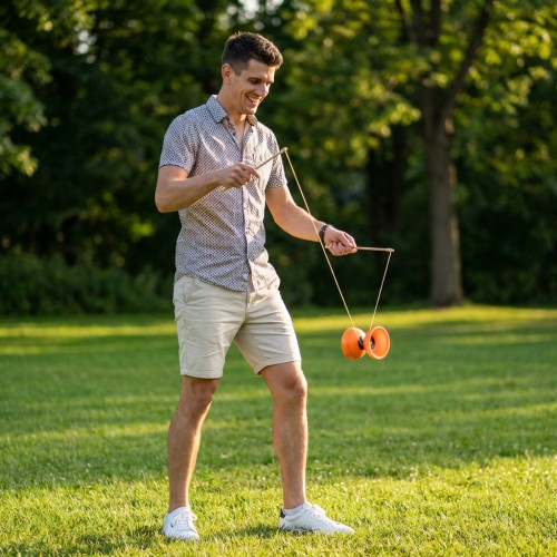 Thermo Rubber Diabolo Ø 80 mm with Beech Sticks