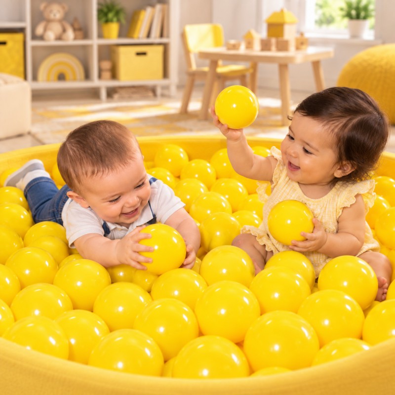 Bag of 500 Ø80mm balls for swimming pools. 1 Color