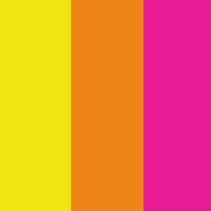 Yellow / Orange / Fluorescent Pink